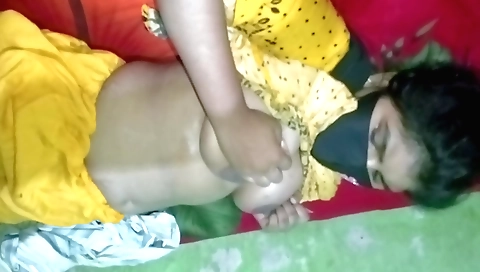 Indian girl fucked her breasts and then she cums on breasts