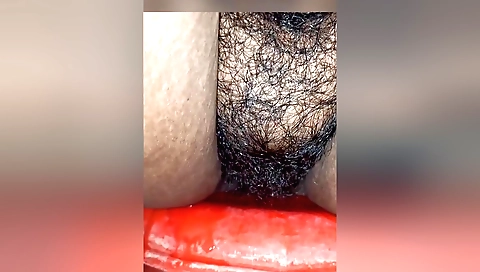 Mature Indian whore in leather shorts and sexy top is fucked