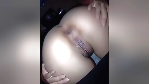 Indian girl with a nice figure has a vibrator in her vagina