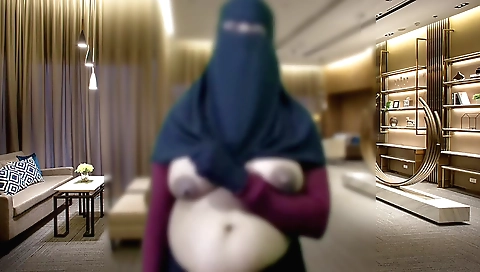 Indian woman with a huge pussy horn and a shaved pussy