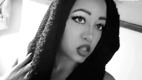 Sexy witch transforms into a real witch and makes a sexual spell