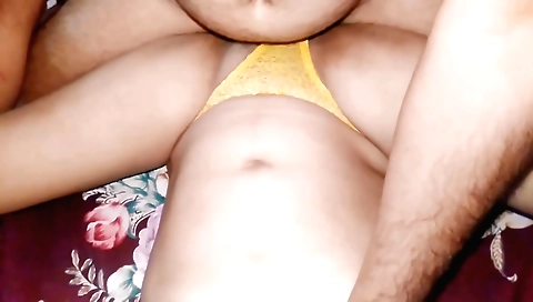 Hairy indian wife is getting fucked by a horny guy