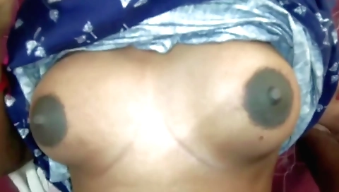 Indian brunette amateur wife in homemade pov in bedroom