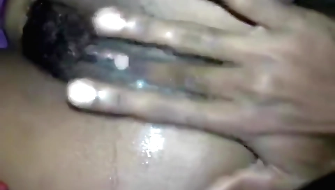 Indian girl with a hairy pussy in the middle of a video tape