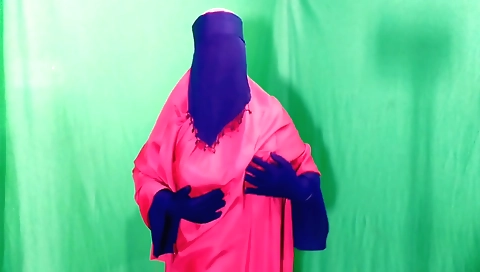 Indian housewife in the bedroom with her male servant