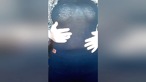 Indian solo porn with her naked behind and in the bed