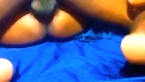 Indian wife is cumming inside her husband's webcam video