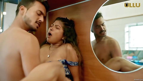 Brunette milf with round ass and big tits with a hot group