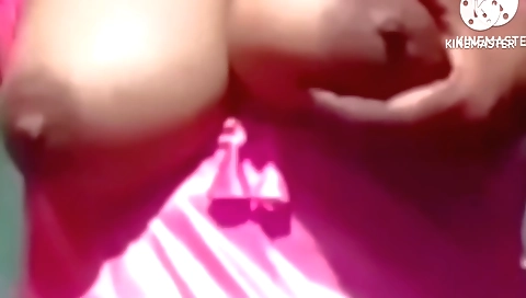 Slutty indian babe stripping naked and showing off