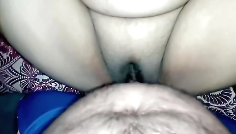 Indian girl is playing with her friend in the pov video