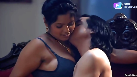 A cute brunette with round ass is fucked by a strong man