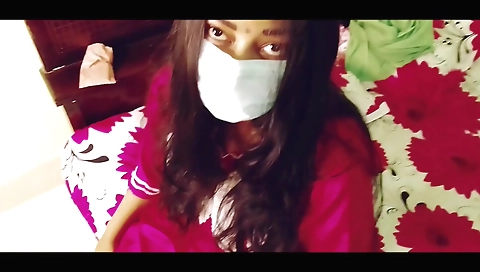 Sexy indian girl in a sexy outfit gets her pussy fucked