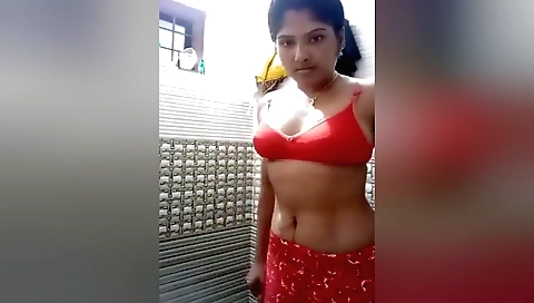 Amateur indian girl naked bathing and getting naked