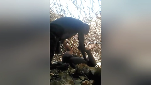 Indian brunette fucks outdoors in amateur webcam video