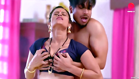 Petite brunette with big boobs is getting her first on