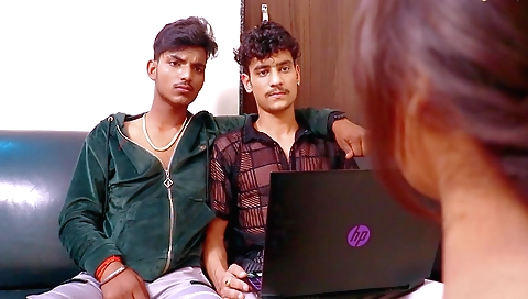 Indian step-familial sex with stepbrother and sister