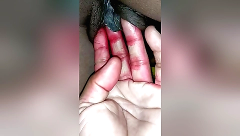 Indian hairy girl fucked in her shaved hairy pussy