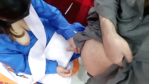 Busty indian brunette girl getting her ass fucked by her stepdad