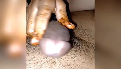 Playing Hand Gob With New Married Bhabhi In Village