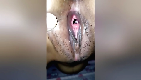 Busty blonde girl makes you a mare with her hairy pussy