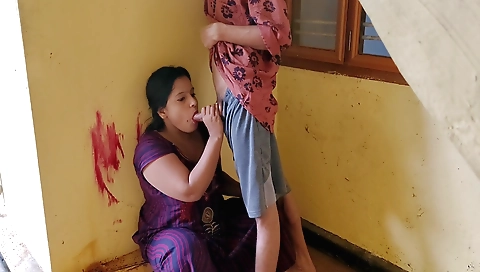 Indian Desi Bhabhi Called Neighbour Friend At Home