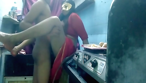 Indian brunette is getting naked on cam from behind