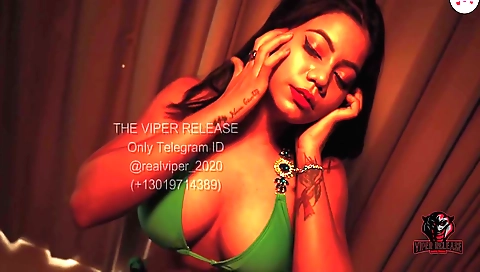 Indian brunette in sexy outfit showing her big tits