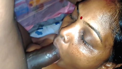 Hairy brunette indian slut getting fucked in mouth