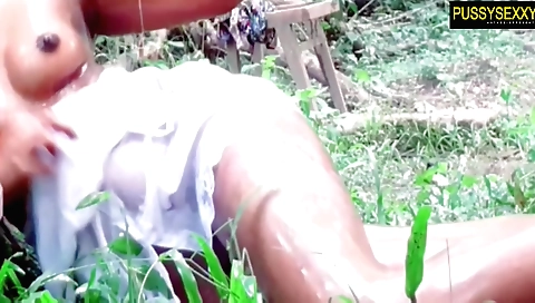 Solo video with horny girl sucking dick and fingering