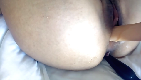 My hairy pussy is a pleasure to watch me getting fucked