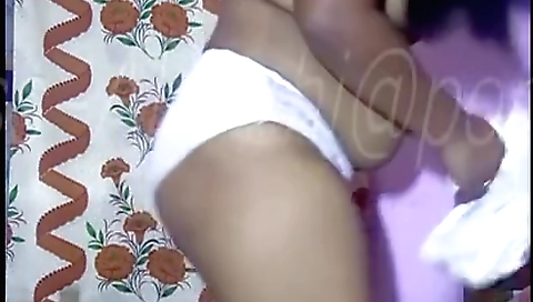 Indian chick in black dress is showing off her big booty