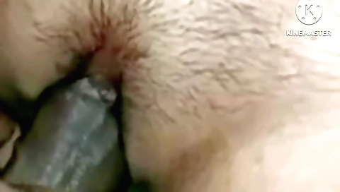 I'm playing with a tight hairy pussy in homemade sex video