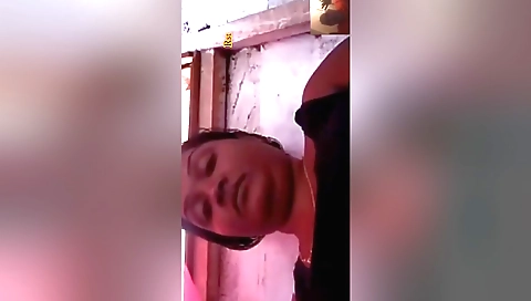 Busty brunette babe shows her hairy pussy to the web cam