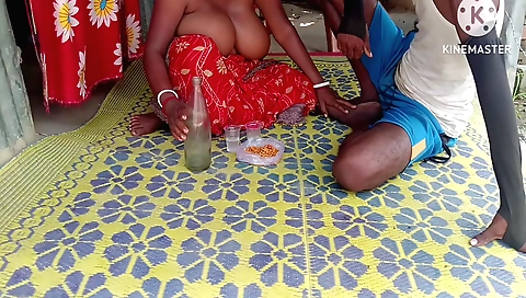 Indian chick with big boobs getting fucked in the pussy