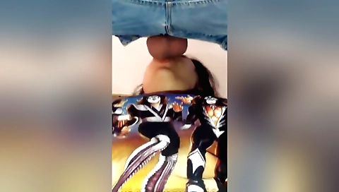 Deepthroat blowjob for a hot amateur brunette video