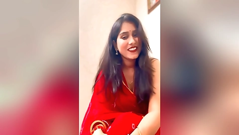 Busty brunette stepdaughter plays with her stepdad's cock