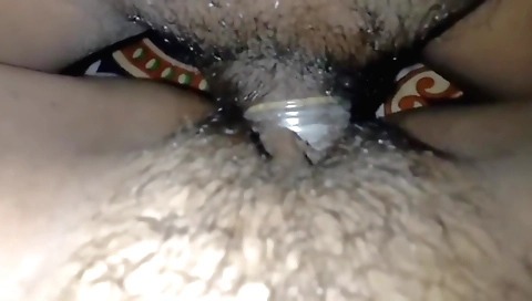 Indian girl's hairy pussy gets fucked by her boyfriend