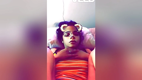 Indian milf with a small body is getting fucked solo