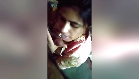 A sexy brunette gets her pussy licked by her husband's dick