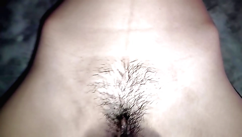 Indian stepsister with a hairy pussy is feeling so so-so horny