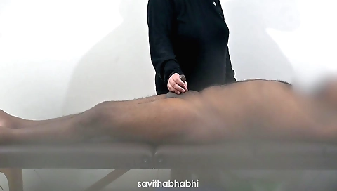 Indian massage in the hotel spa with a girl 18 years old