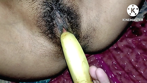 Indian stepmom with braided hair giving blowjob to dildo